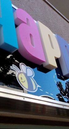 light box signage happy tots